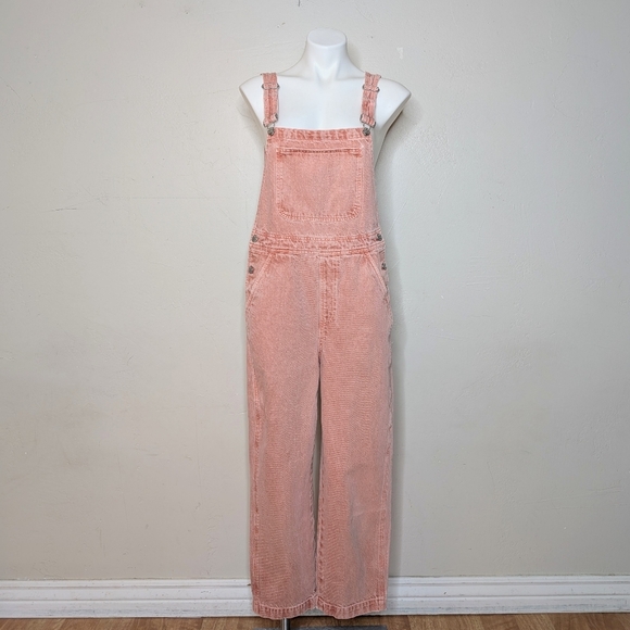 Madewell Relaxed Fit Overalls Garment-Dyed Edition in Rose Dust Size Medium - Picture 1 of 8
